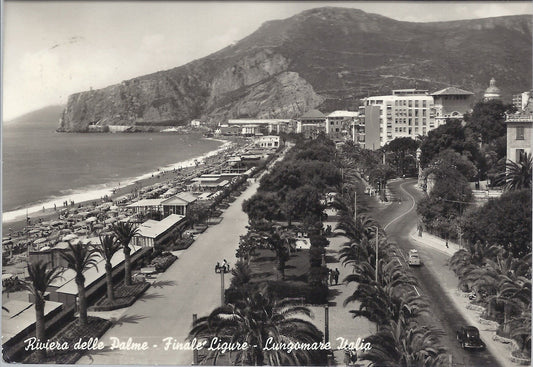 FINALE LIGURE - LUNGOMARE ITALIA - V 1957 - FG