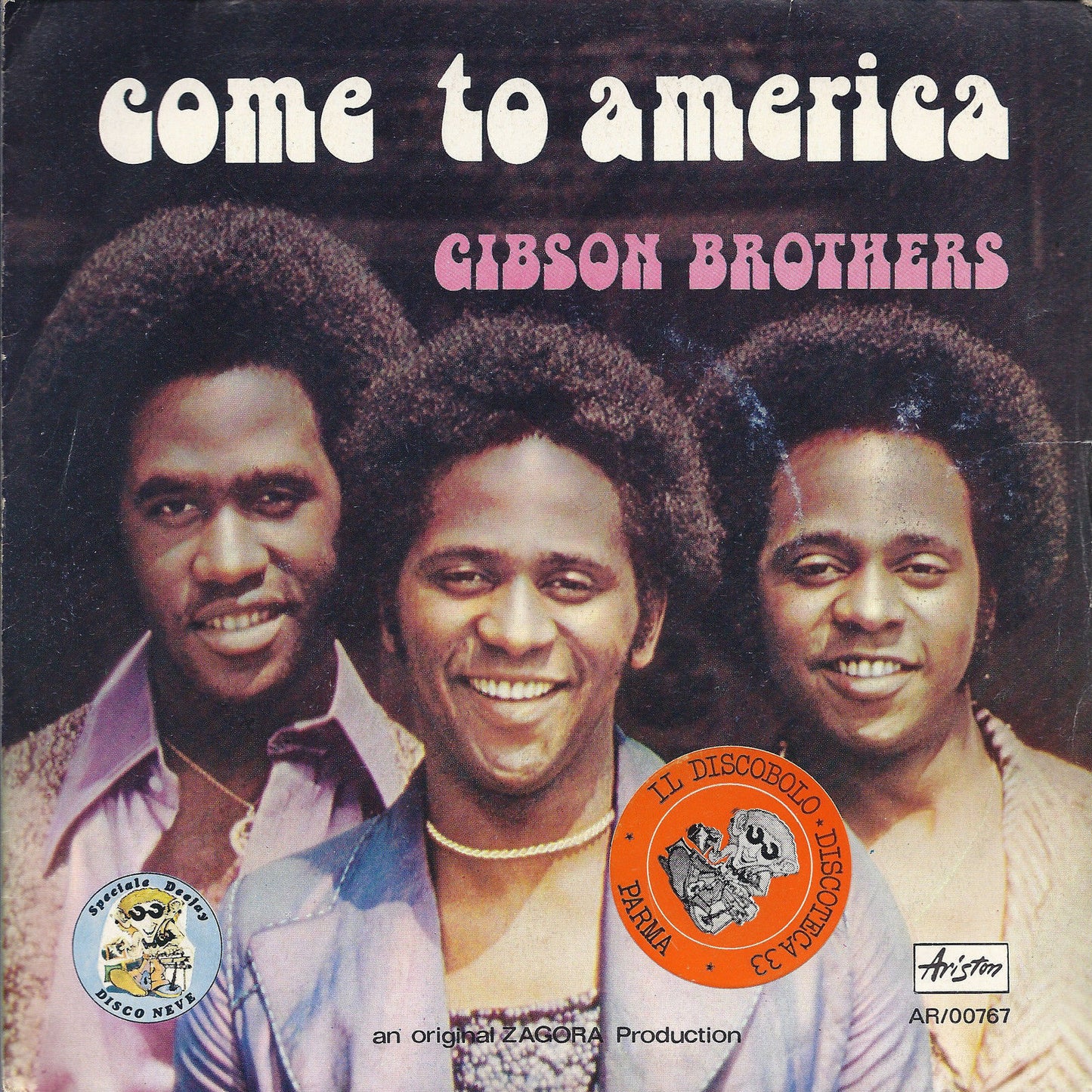COME TO AMERICA vocal - instrumental = GIBSON BROTHERS