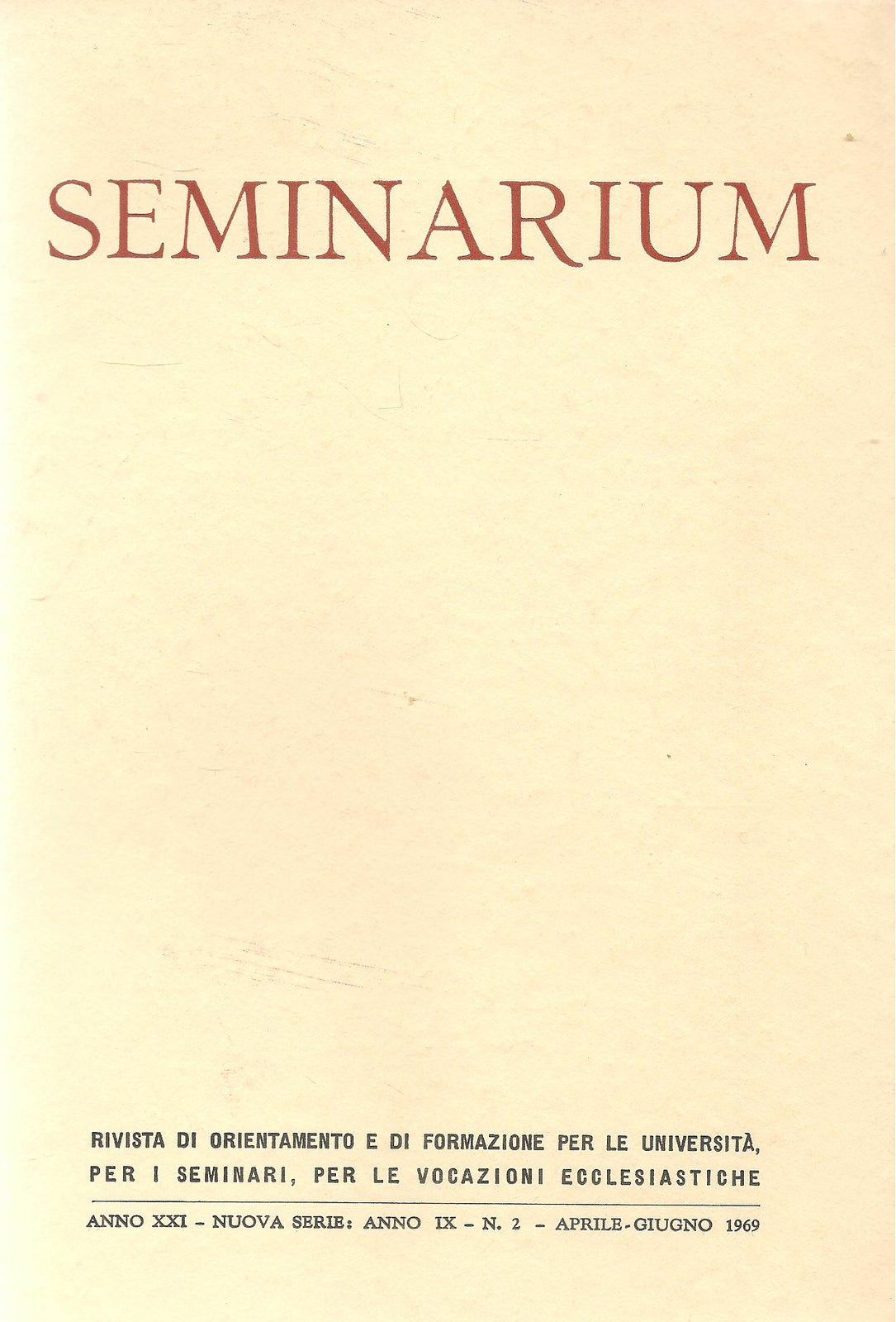 SEMINARIUM N. 2 - 1969