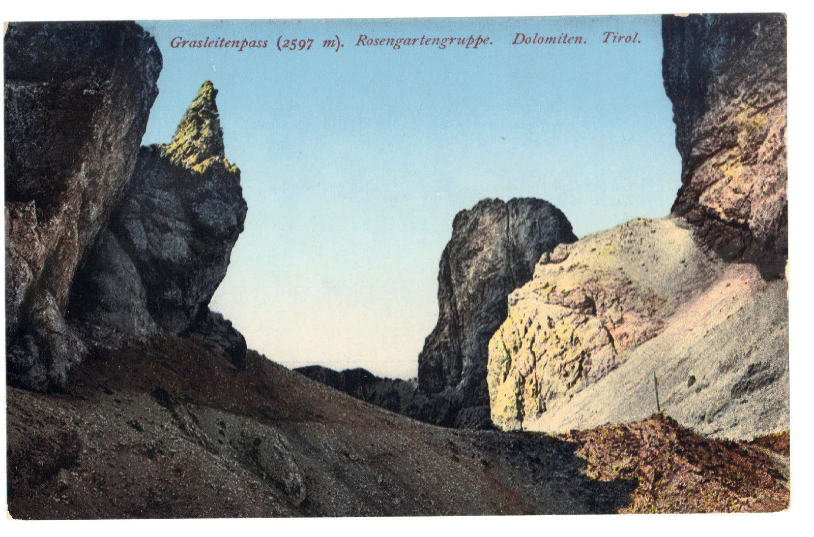 GRASLEITENPASS - ROSENGARTENGRUPPE - DOLOMITEN - TIROL - NV