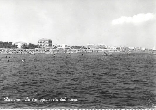 RICCIONE - LA SPIAGGIA VISTA DAL MARE - NV