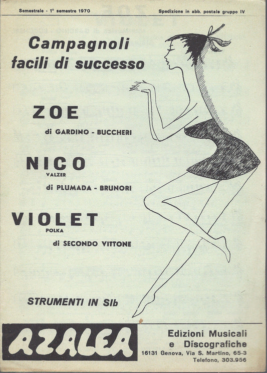 ZOE (Gardino-Buccheri) - NICO (Plumada-Brunori) - VIOLET (S. Vittone) # SPARTITO