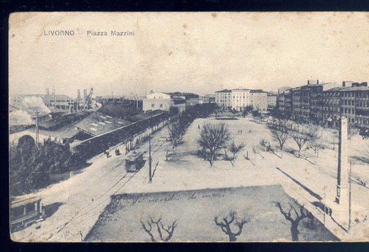 LIVORNO - PIAZZA MAZZINI - TRAM V ANNI '10