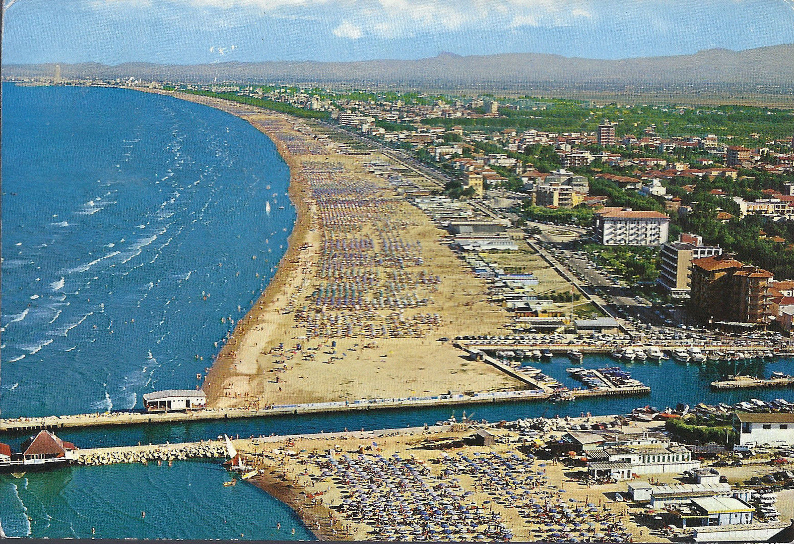 CERVIA - PANORAMA E PORTO CANALE - V1972