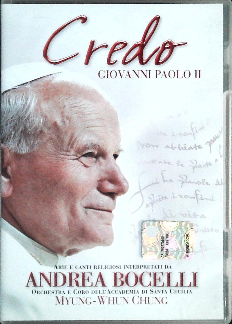 CREDO. GIOVANNI PAOLO II. ARIE E CANTI RELIGIOSI. ANDREA BOCELLI - DVD