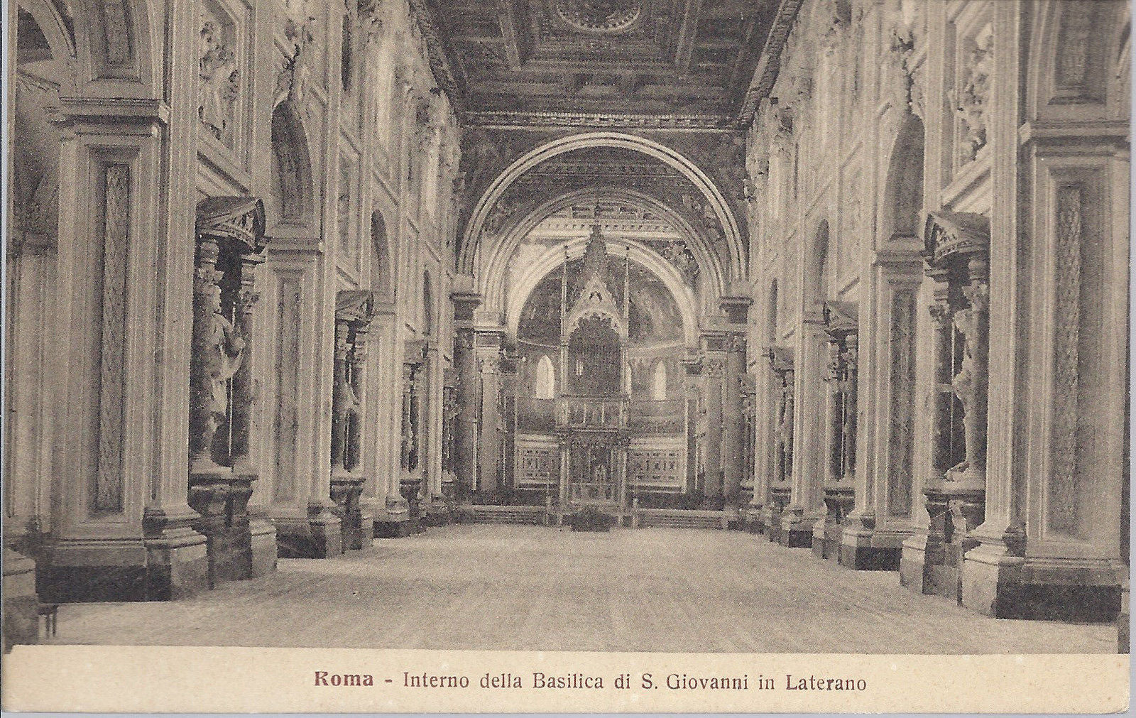 ROMA - INTERNO DELLA BASILICA DI S. GIOVANNI IN LATERANO - N