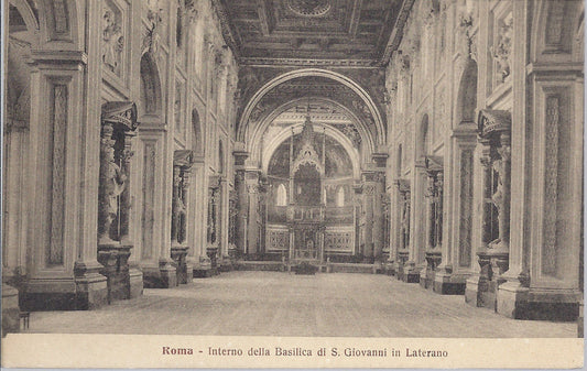 ROMA - INTERNO DELLA BASILICA DI S. GIOVANNI IN LATERANO - N