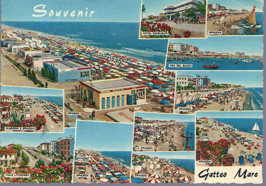 GATTEO MARE - SOUVENIR - VEDUTINE VARIE - V 1962 - FG