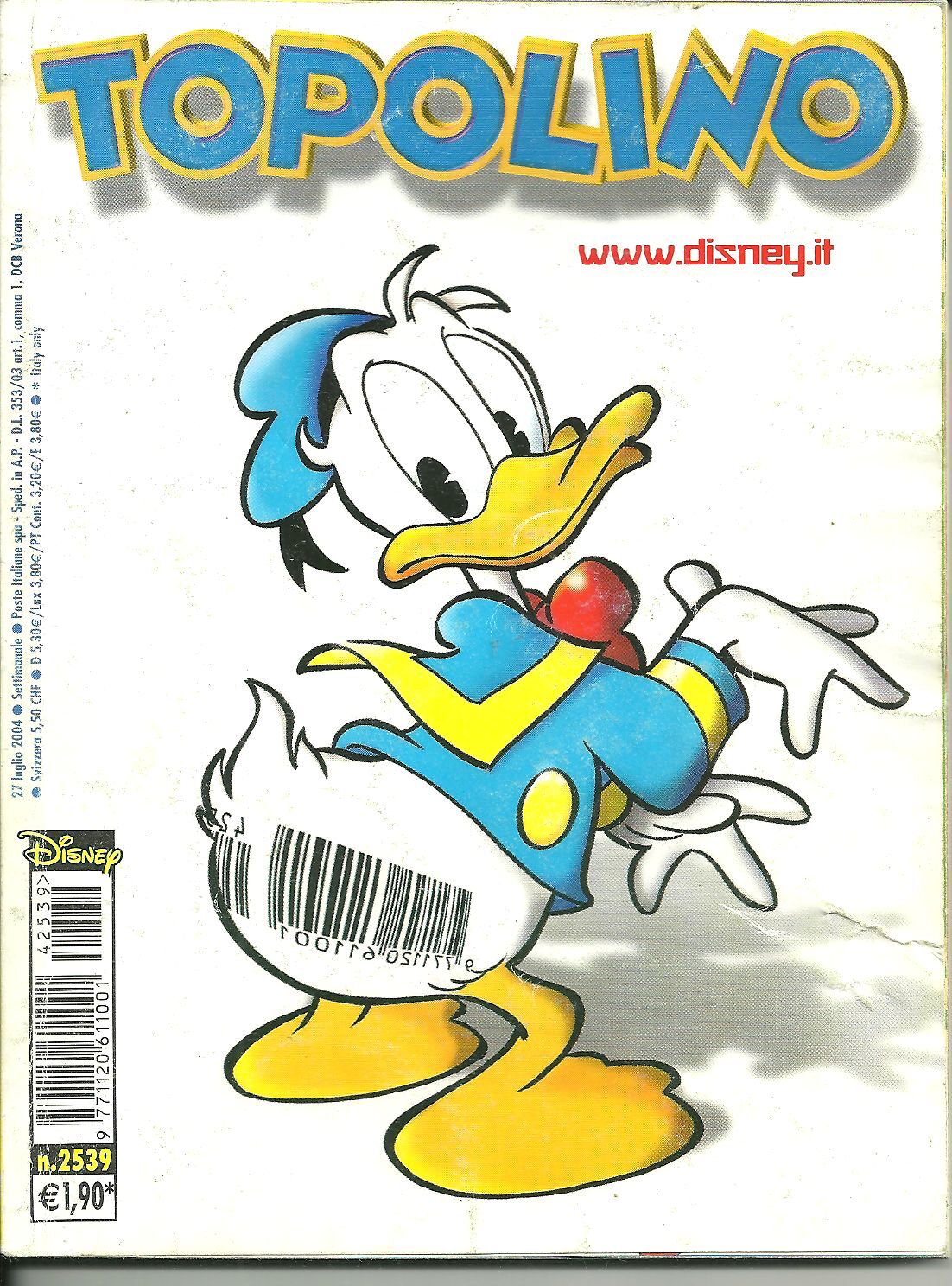 TOPOLINO N. 2539 - 27 LUGLIO 2004