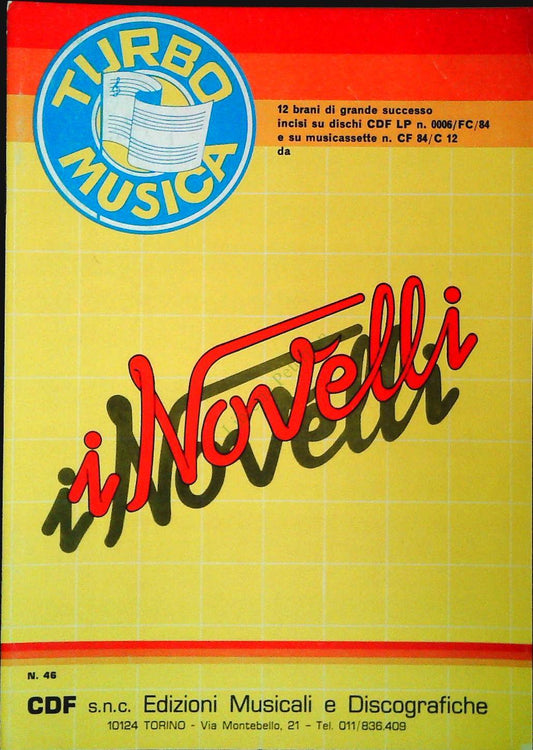 I NOVELLI - 12 BRANI - SPARTITO-SHEET MUSIC
