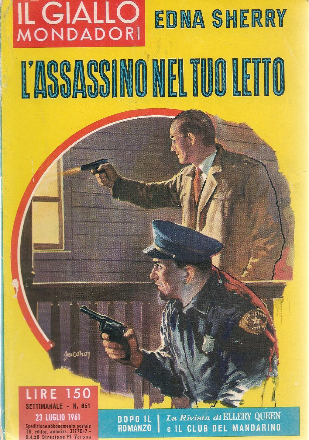 L'ASSASSINO NEL TUO LETTO - EDNA SHERRY - IL GIALLO MONDADORI N. 651