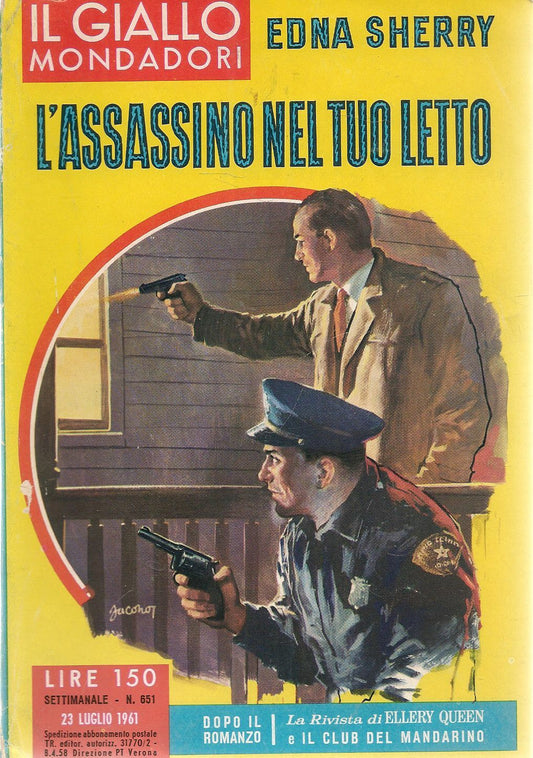L'ASSASSINO NEL TUO LETTO - EDNA SHERRY - IL GIALLO MONDADORI N. 651