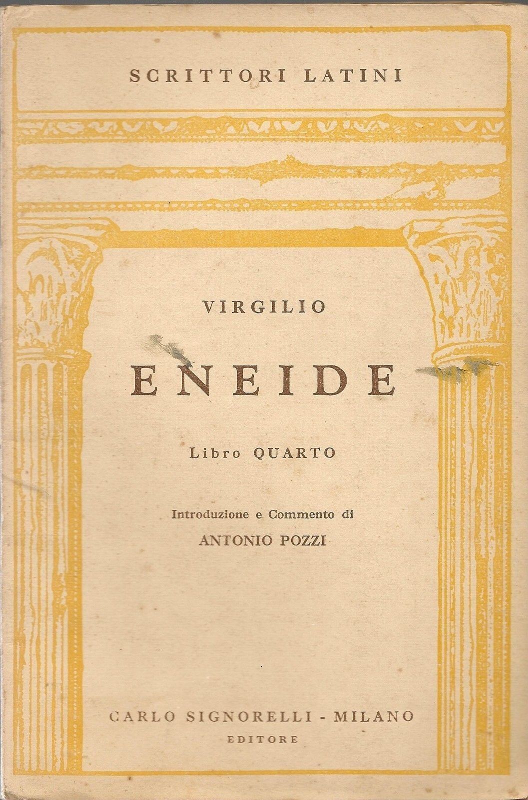 ENEIDE - LIBRO QUARTO - ED. SIGNORELLI 1952 - LATIN TEXT