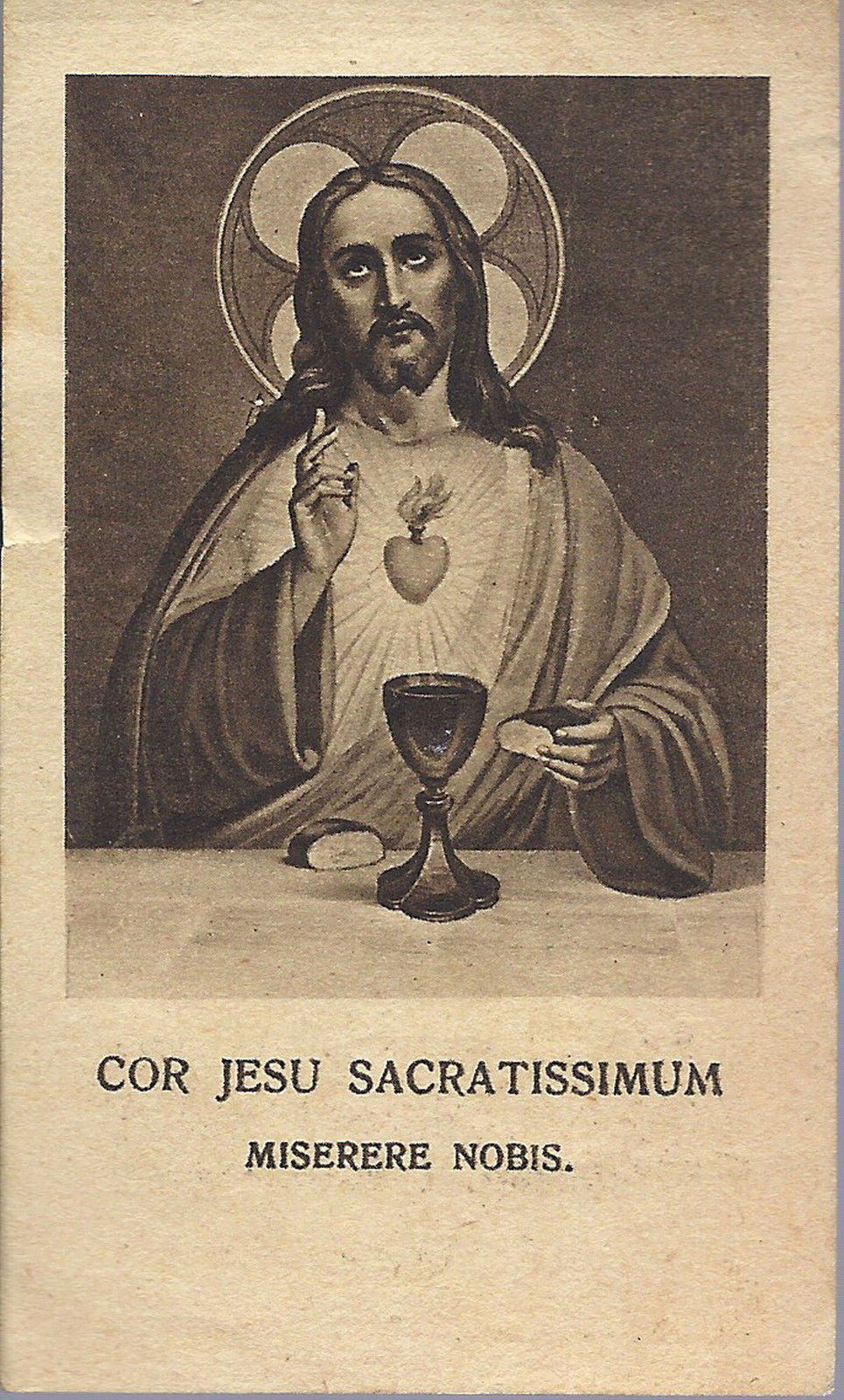 COR JESUS SACRATISSIMUM - Ricordo della Prima Messa - 1931