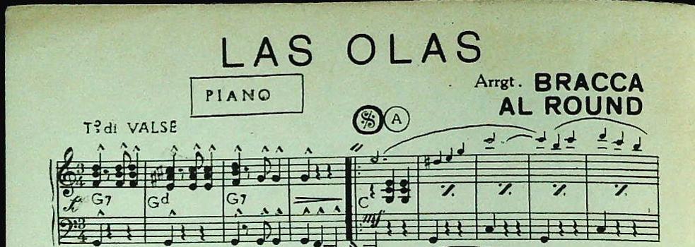 CIELITO LINDO - LAS OLAS - SPARTITO-SHEET MUSIC