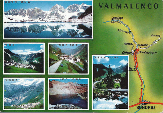 VALMALENCO - 6 VEDUTE - V 1965 - FG