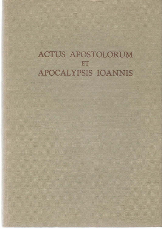 ACTUS APOSTOLORUM ET APOCALYPSIS IONNIS - TYPIS POLIGLOTTIS VAT. 1971-LATIN TEXT