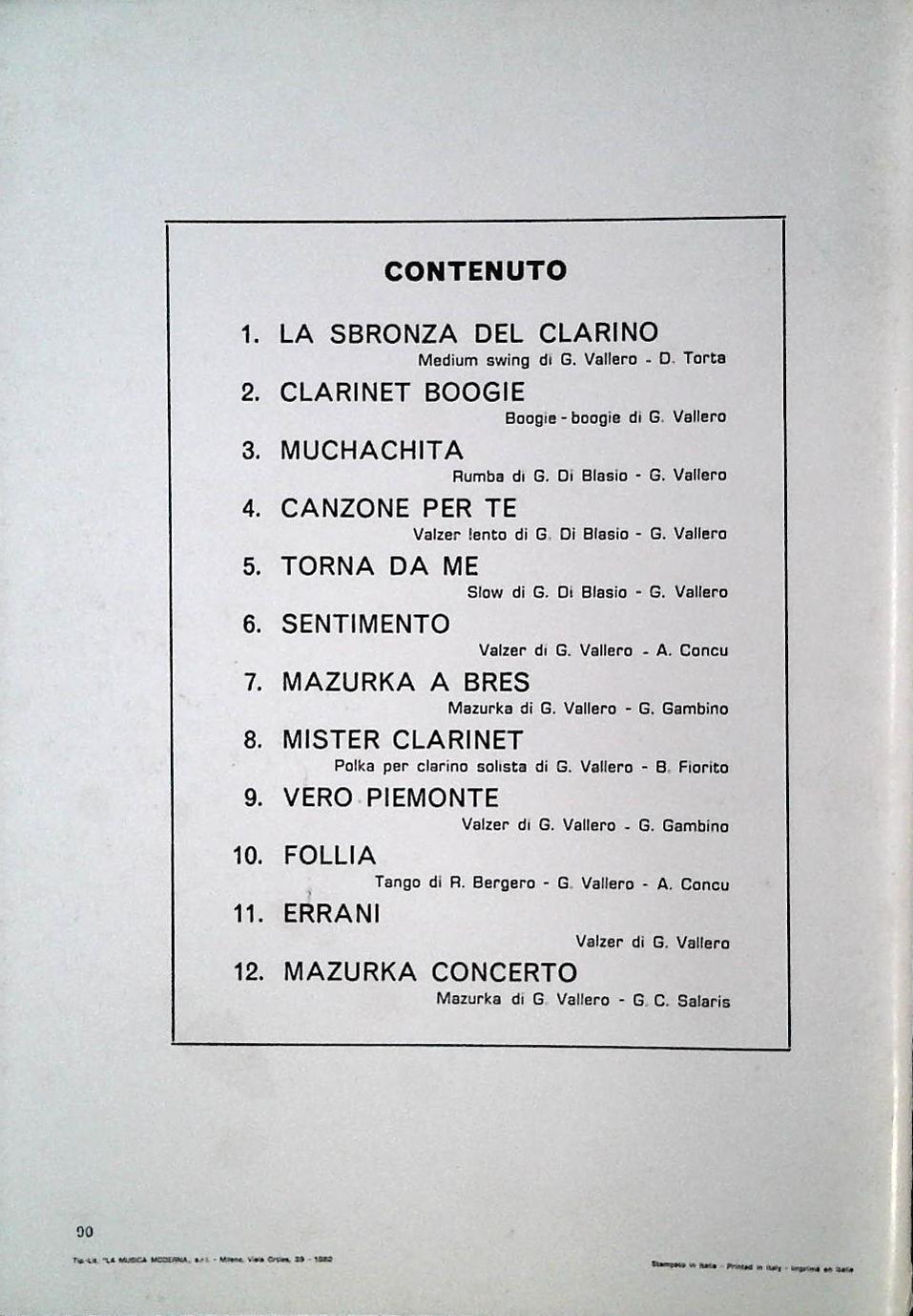 GIOVANNI VALERIO. 12 BRANI PER ORCHESTRA E SOLISTI- SPARTITO-SHEET MUSIC