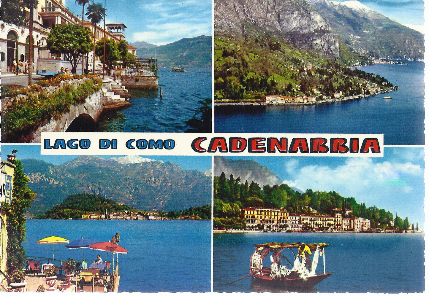 CADENABBIA - LAGO DI COMO - 4 VEDUTE - NV - FG