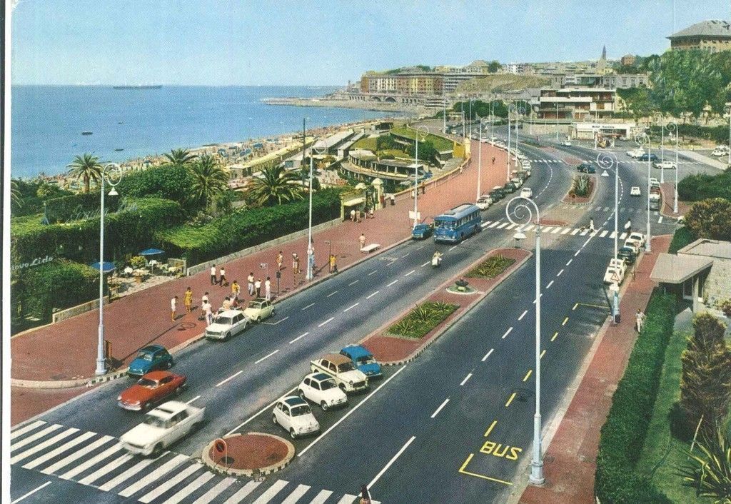 GENOVA - CORSO ITALIA - V1968 ACQUARELLO