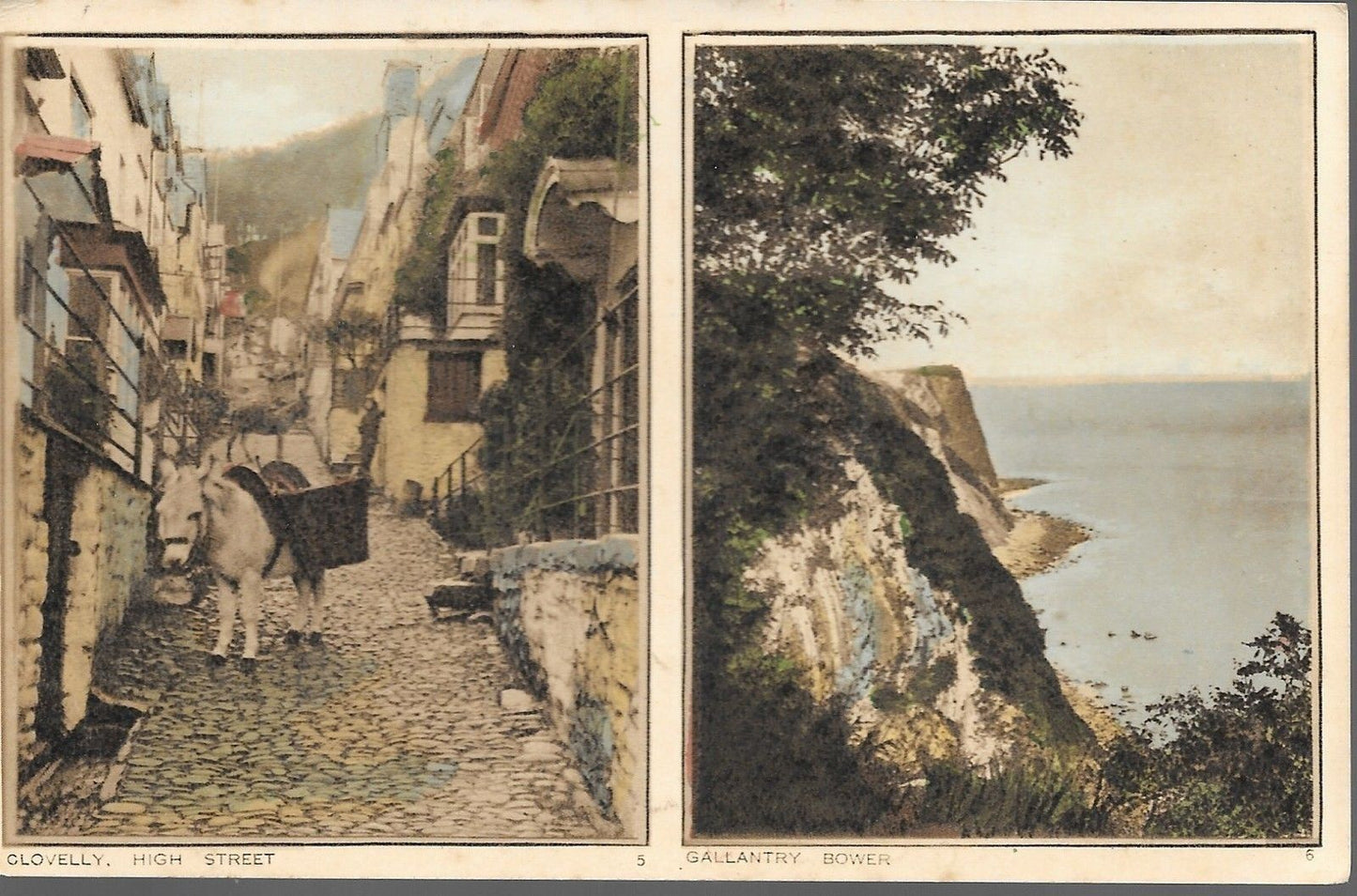 CLOVELLY, HIGH STREET - GALLANTRY BOWER - V/1937