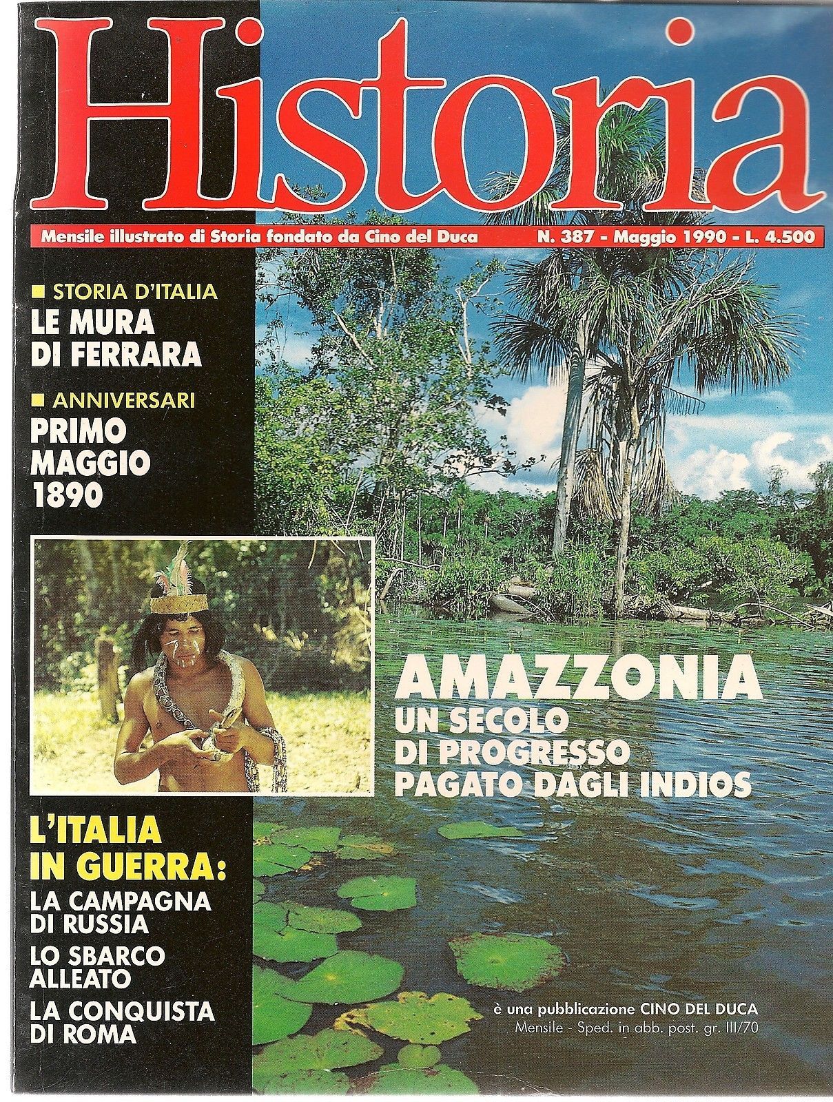 HISTORIA n° 387 MAGGIO 1990 - CINO DEL DUCA