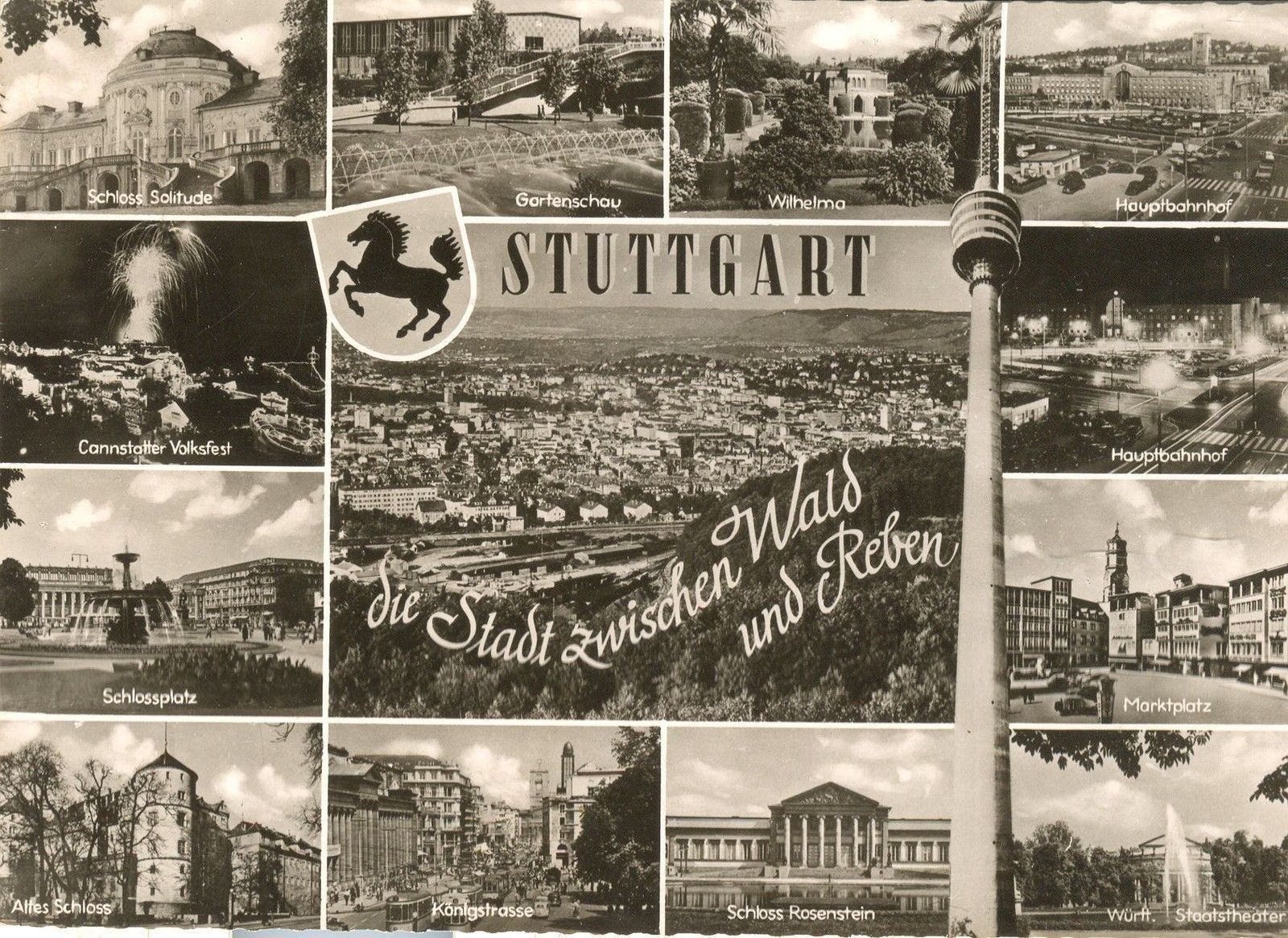 STOCCARDA/STUTTGARD - 13VEDUTE/13BILDER - V1960