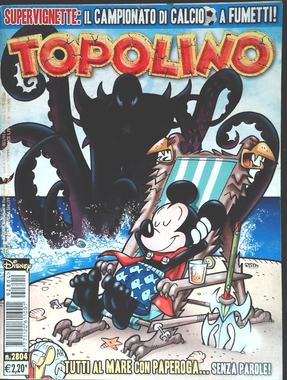 TOPOLINO N. 2804 - 25 AGOSTO 2009