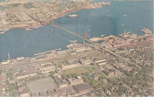 HALIFAX - NOVA SCOTIA - ANGUS L.MACDONALD BRIDGE - PANORAMA 