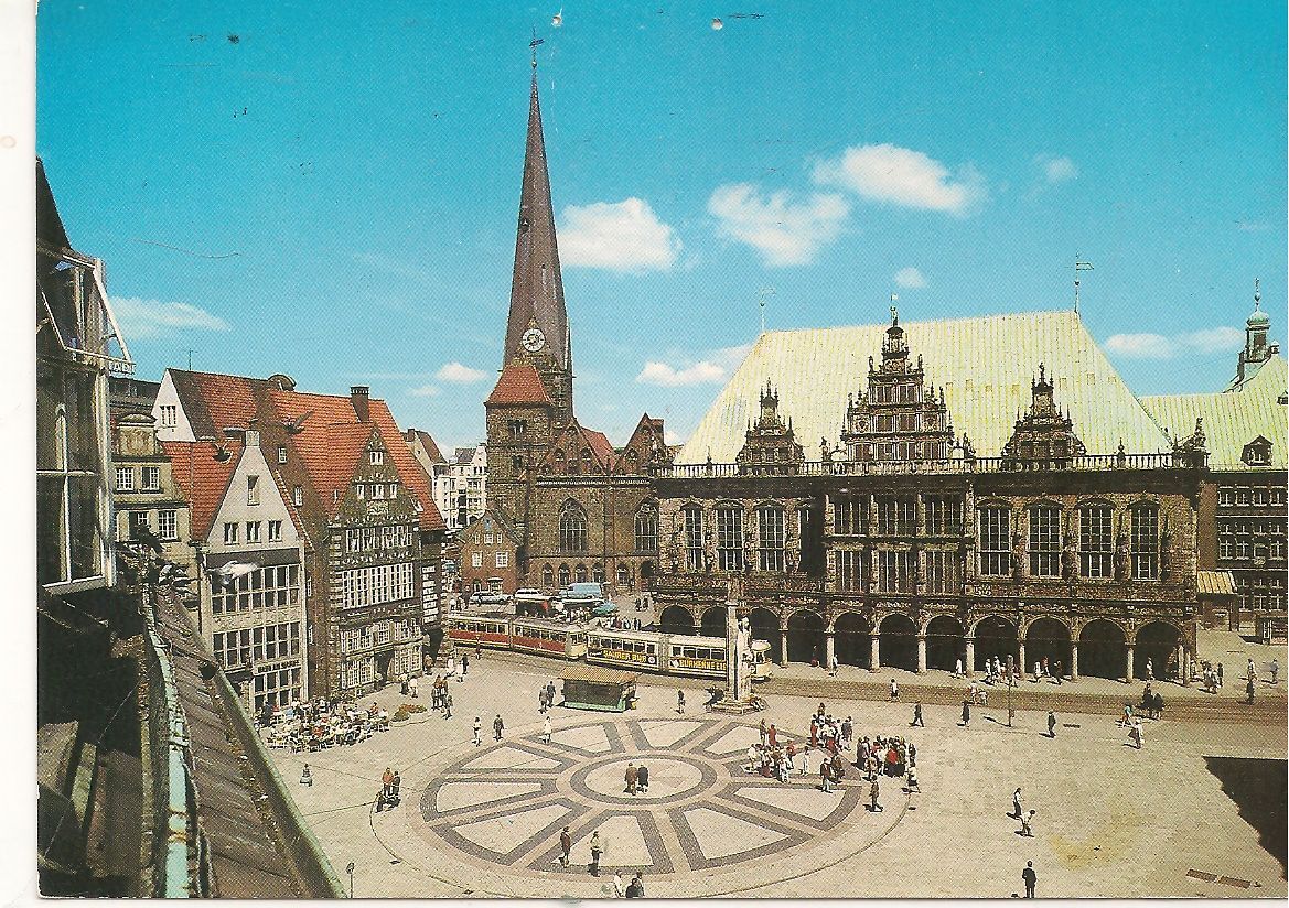 BREMEN - MARKTPLATZ MIT RATHAUS - V1983