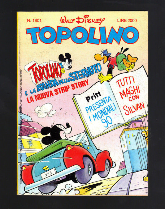 TOPOLINO N° 1801 - 3 GIUGNO 1990