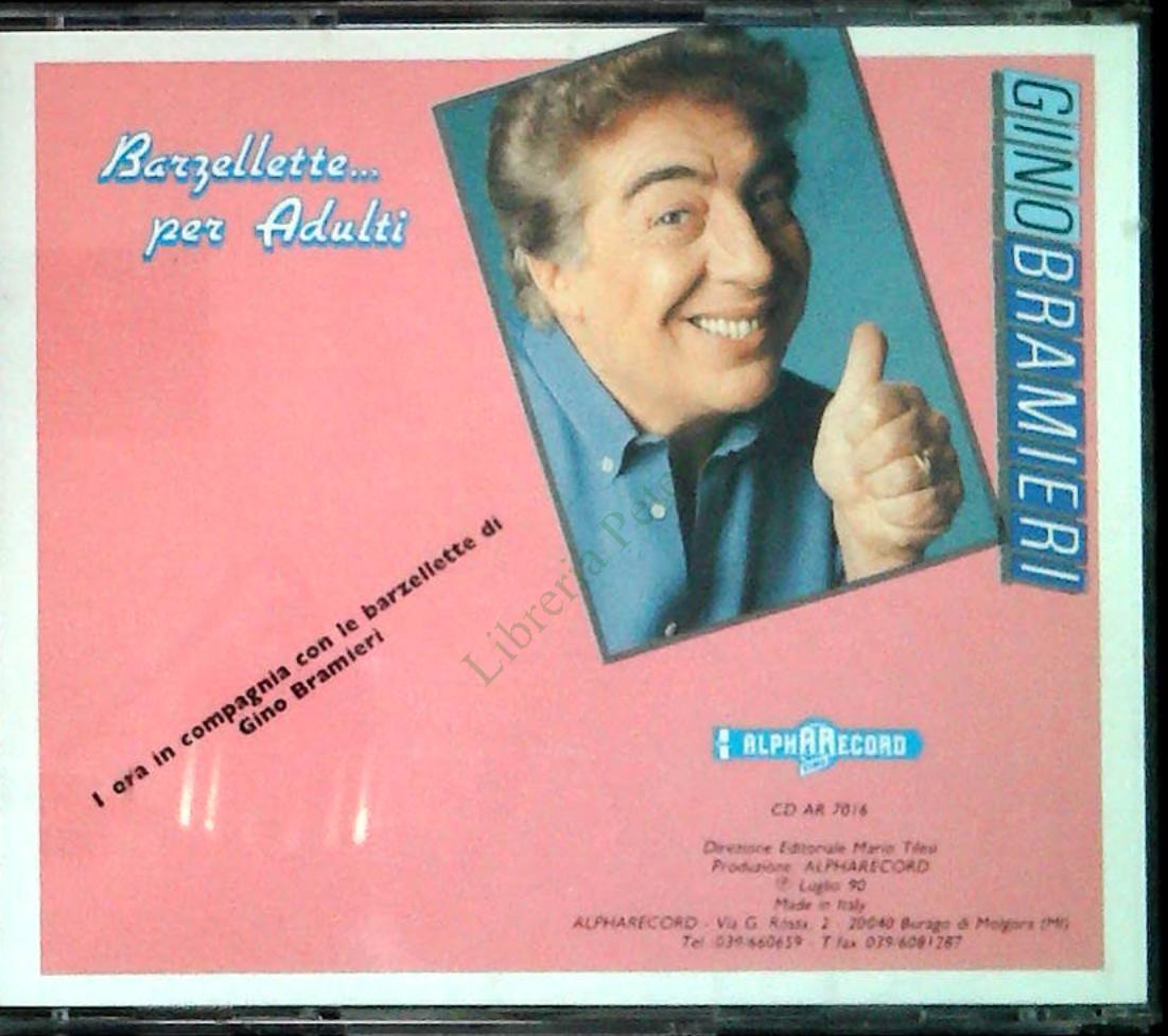 GINO BRAMIERI - BARZELLETTE PER ADULTI - CD