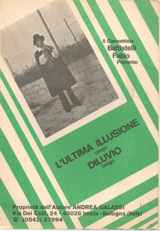 L'ULTIMA ILLUSIONE - DILUVIO - SPARTITO-SHEET MUSIC