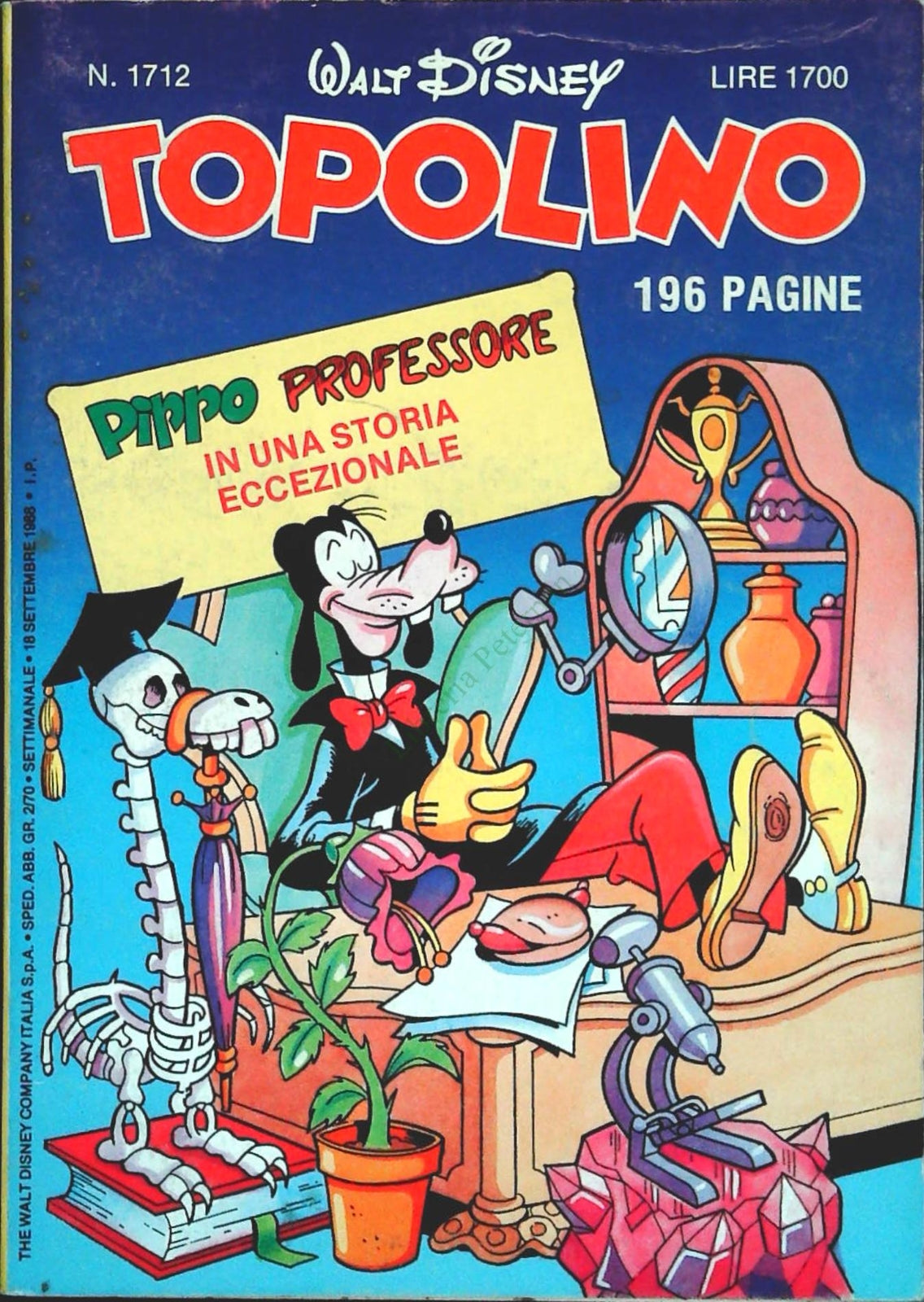 TOPOLINO N. 1712 - 18 SETTEMBRE 1988