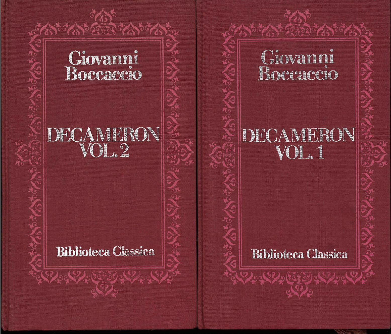 DECAMERON - GIOVANNI BOCCACCIO - 2 VOLUMI -