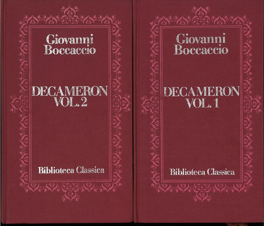 DECAMERON - GIOVANNI BOCCACCIO - 2 VOLUMI -