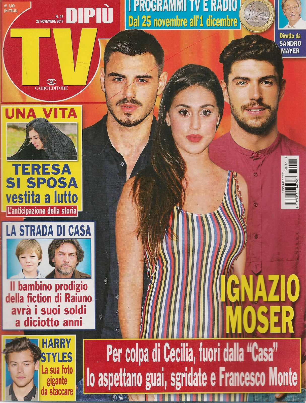 DIPIU' TV - 28 NOVEMBRE 2017  - IGNAZIO MOSER - HARRY STYLES
