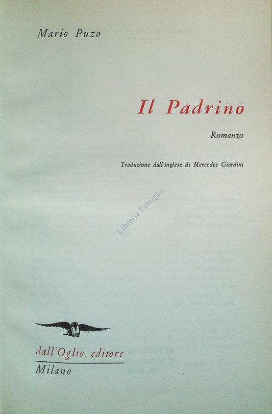 IL PADRINO - MARIO PUZO - DALL'OGLIO 1971