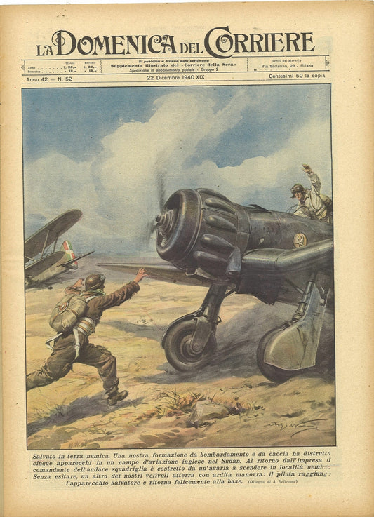 DOMENICA DEL CORRIERE N. 52 - 22 DICEMBRE 1940 ILL. A. BELTRAME