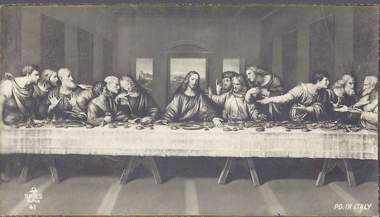 L'ULTIMA CENA - Ricordo 1^ Comunione - 1936