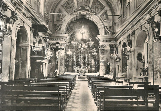 CAPRANICA PRENESTINA - INTERNO CHIESA DELLA MADDALENA -V1969