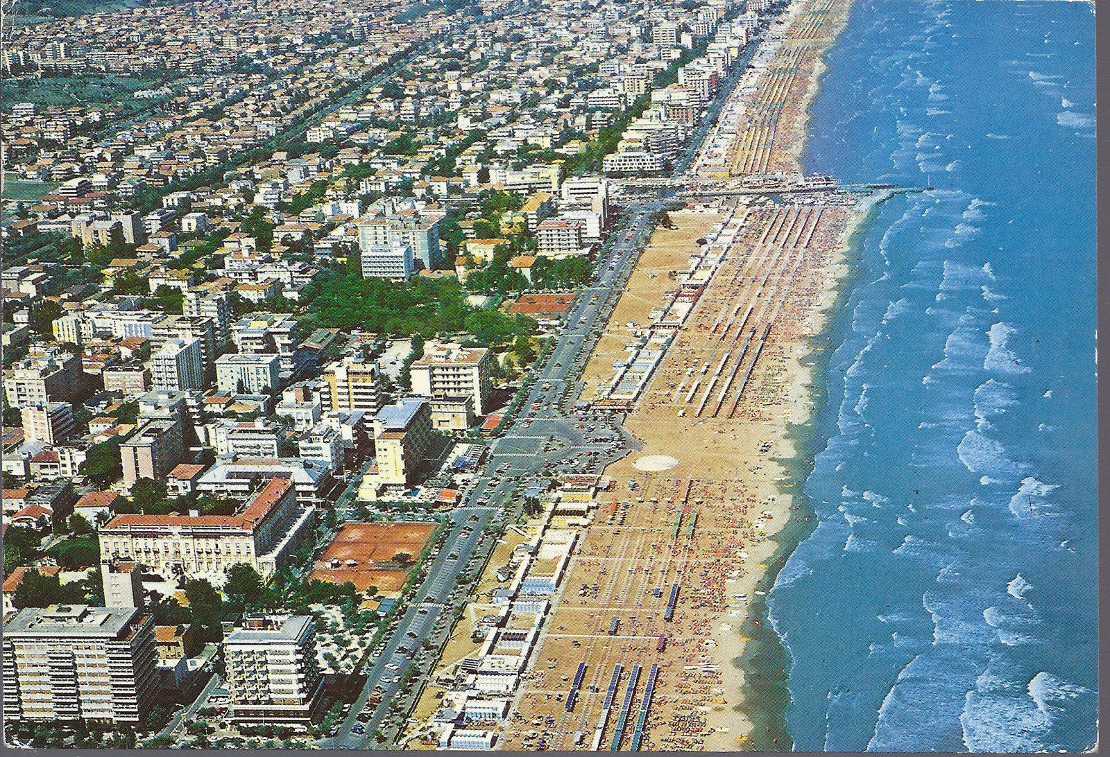 RICCIONE - VEDUTA AEREA - V 1989 - FG
