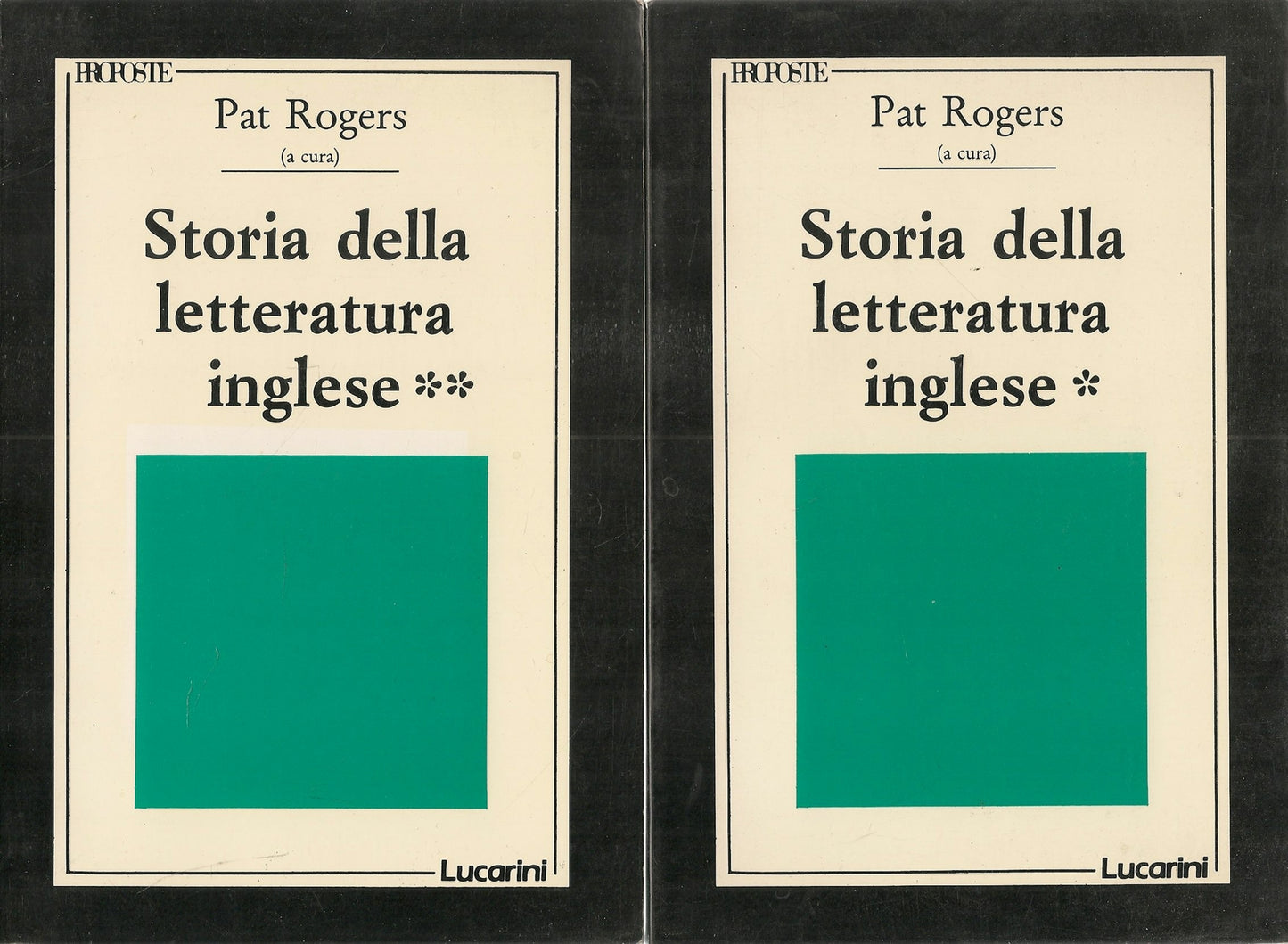 STORIA DELLA LETTERATURA INGLESE - PAT ROGERS - 2 VOLUMI