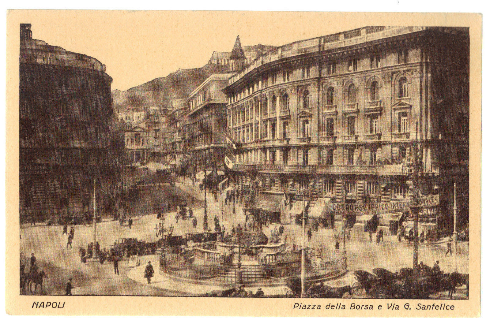 NAPOLI - PIAZZA DELLA BORSA E VIA S. FELICE - NV