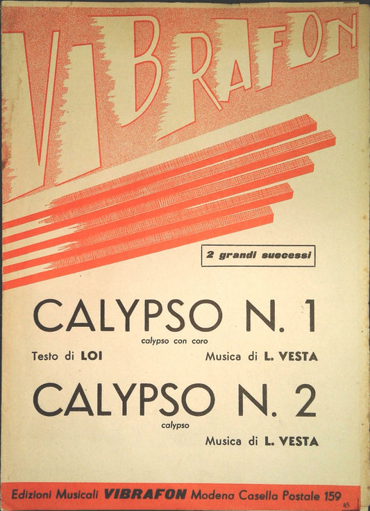 CALIPSO N. 1 - CALIPSO N. 2 - SPARTITO SHEET MUSIC