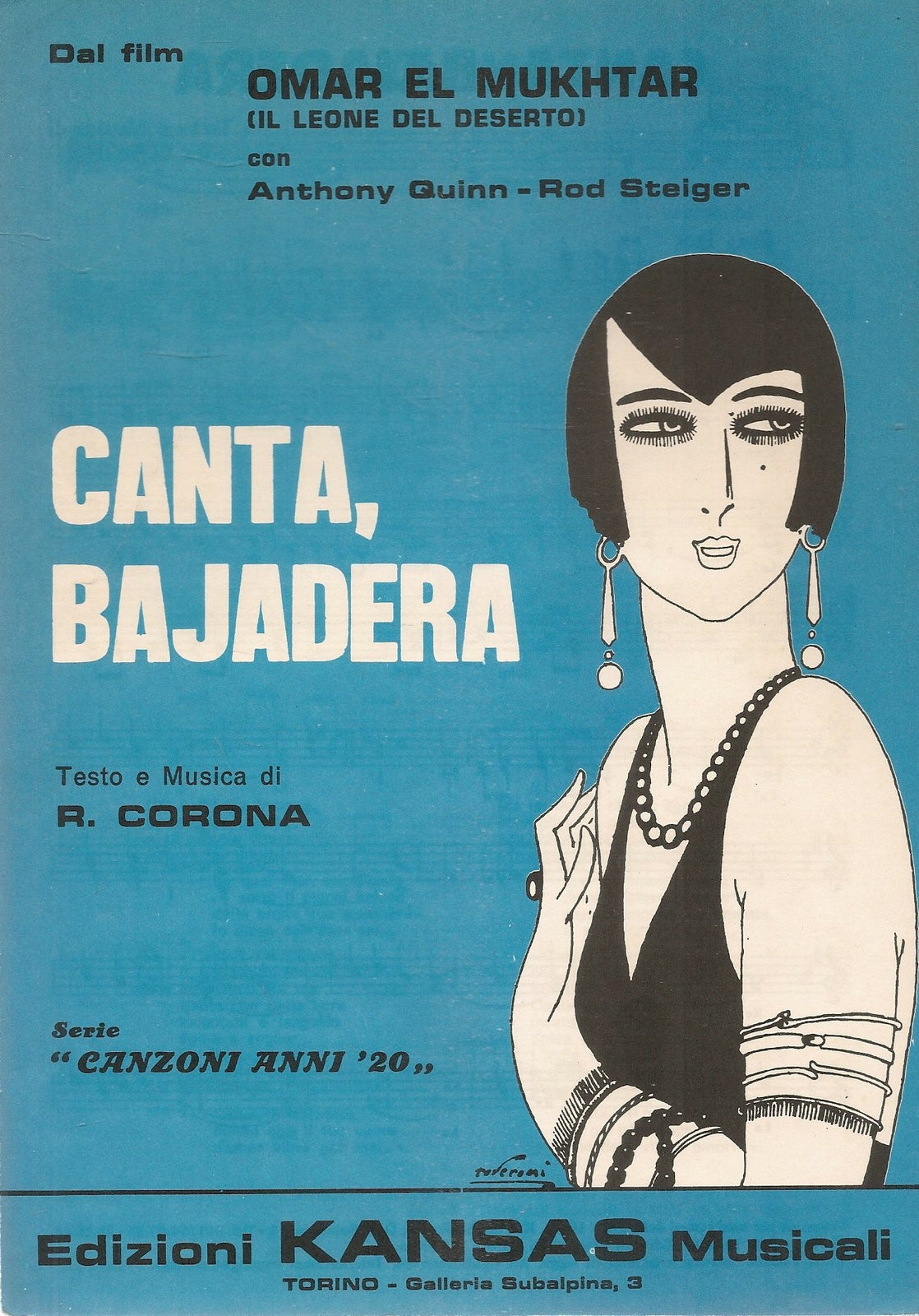 CANTA BAJADERA - SPARTITO SHEET MUSIC