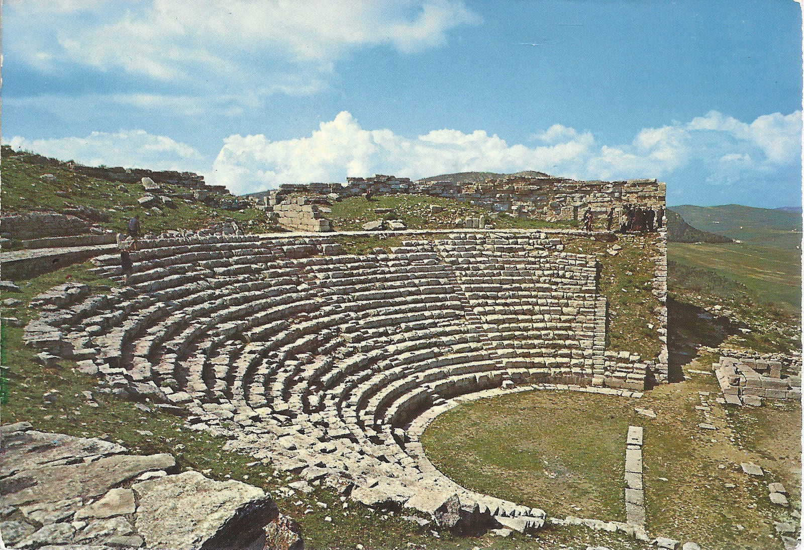 SEGESTA - TEATRO GRECO - (VISTA LATERALE) - NV