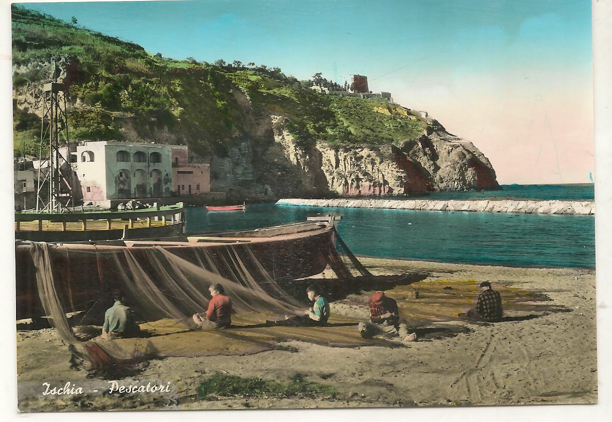 ISCHIA - PESCATORI - NV - ACQUARELLATA