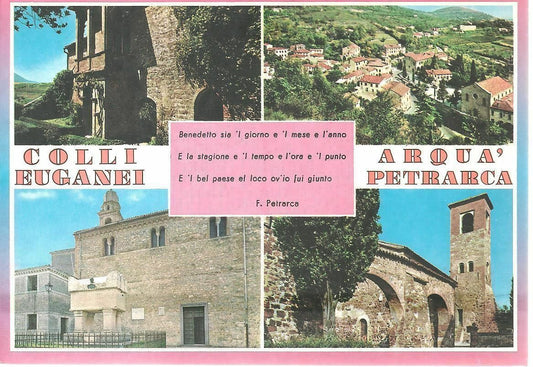 ARQUA' PETRARCA - COLLI EUGANEI - 4 VEDUTE - NV