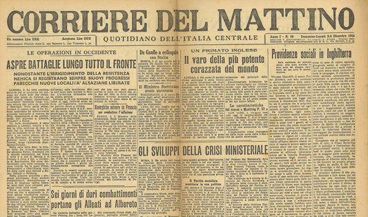 CORRIERE DEL MATTINO 3-4 DICEMBRE 1944 - ALBERETO
